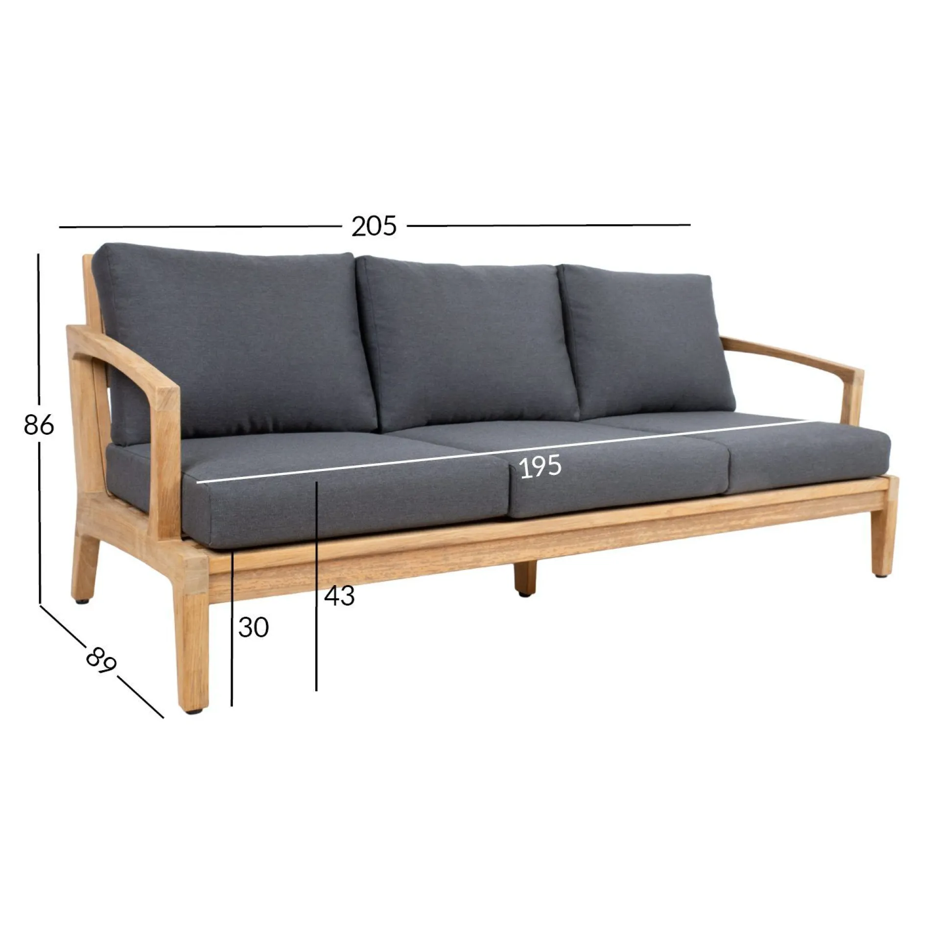 Sofa HOME4YOU Maldive 3-seter