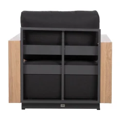 Moduler|Moduler-Sofamodul HOME4YOU Fuller 68x89x70,5 cm mørk grå mørkegrå