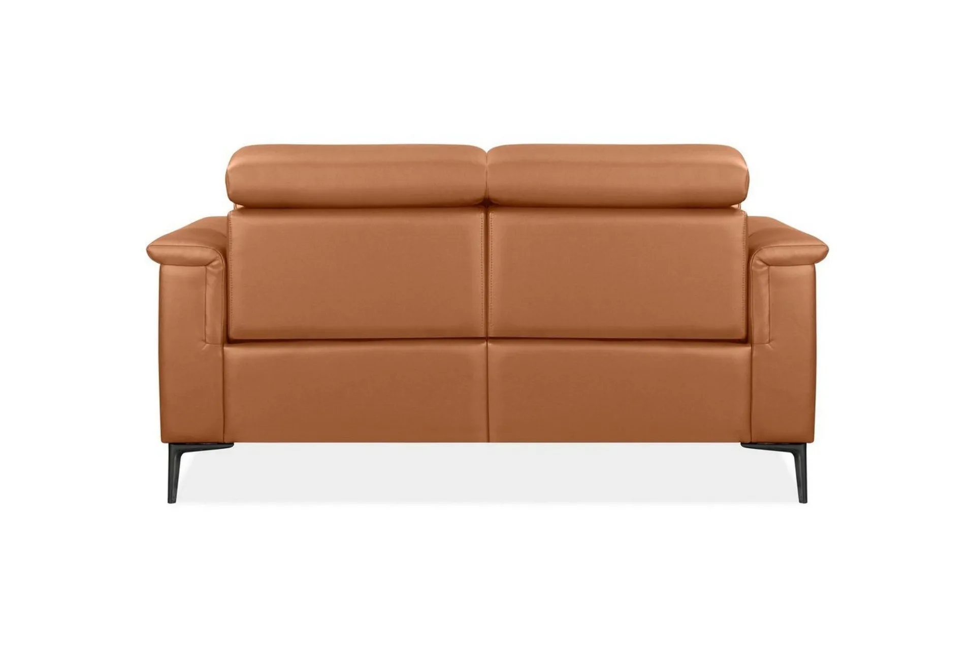 Loft24 Sofa 2-seter Lund Kognac, Lær/PU, Elektrisk recliner