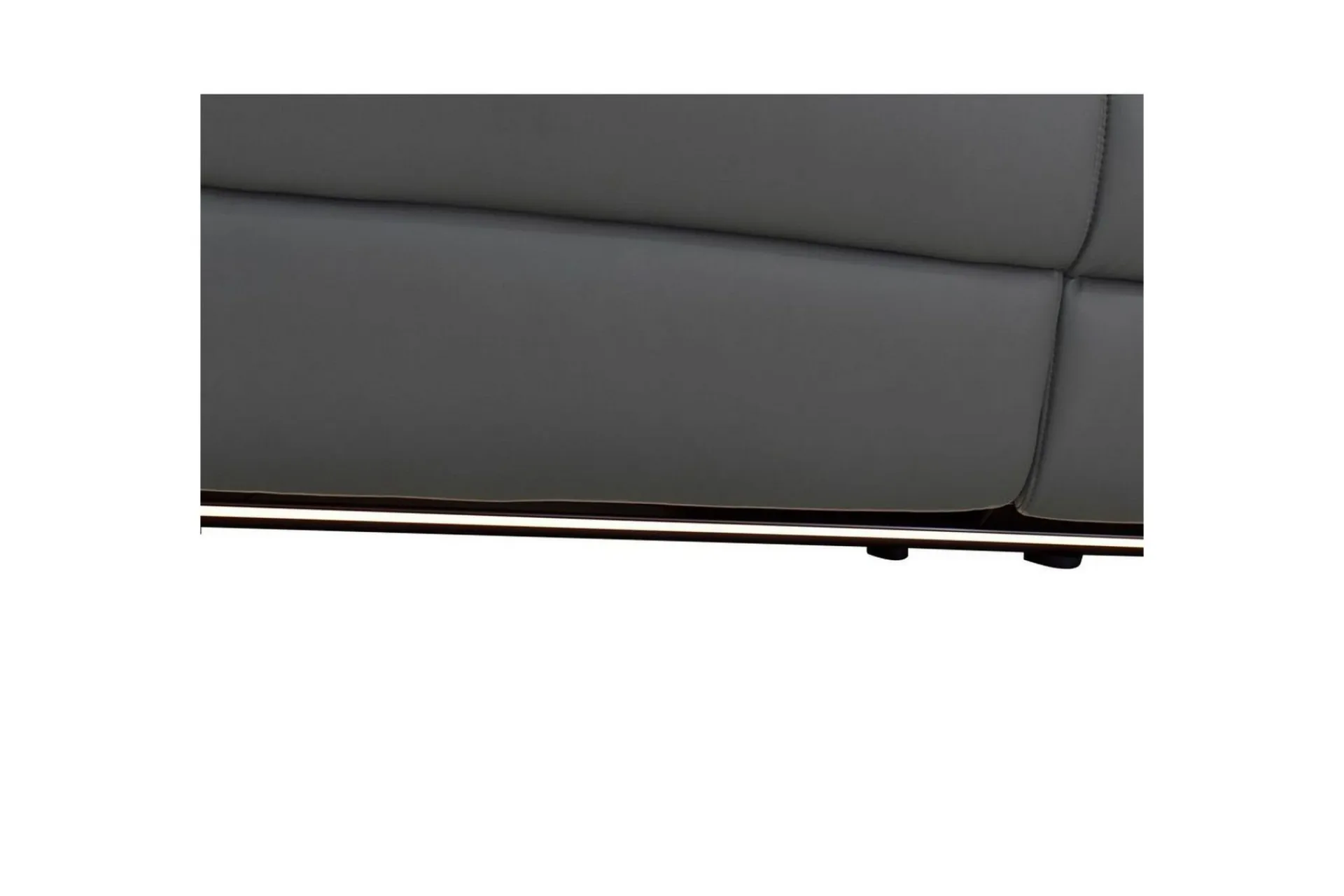 Loft24 Sofa 2-seter Pareli Grå, Lær/PU, Elektrisk recliner