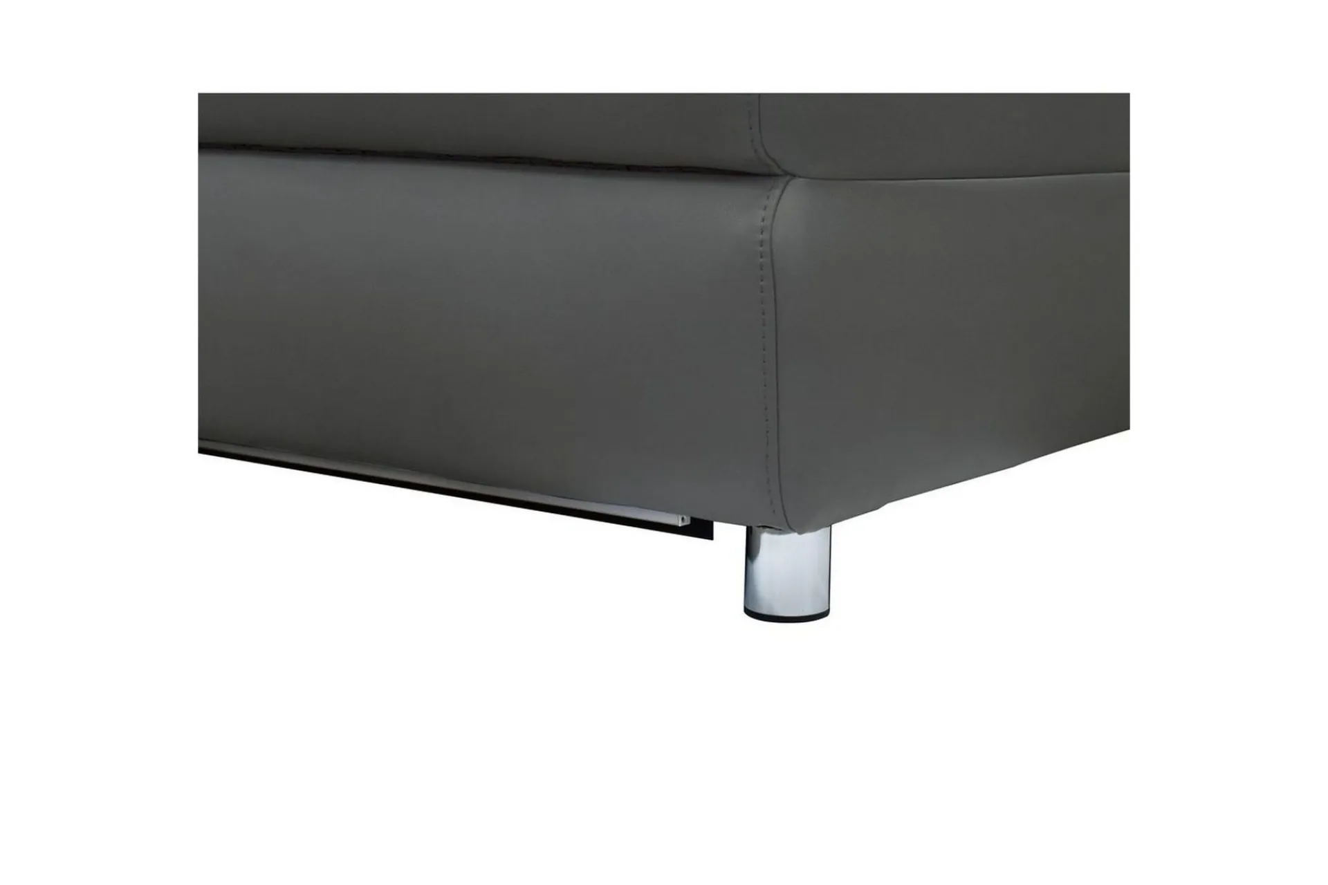 Loft24 Sofa 2-seter Pareli Grå, Lær/PU, Elektrisk recliner
