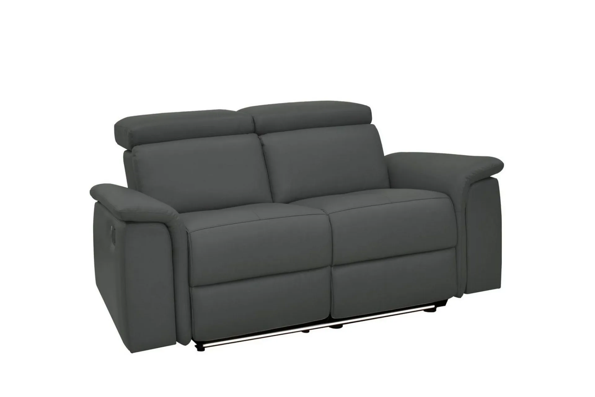 Loft24 2 Seter Sofa-Sofa 2-seter Pareli Grå, Lær/PU, Manuell hvilestol Grey