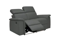 Loft24 2 Seter Sofa-Sofa 2-seter Pareli Grå, Lær/PU, Manuell hvilestol Grey