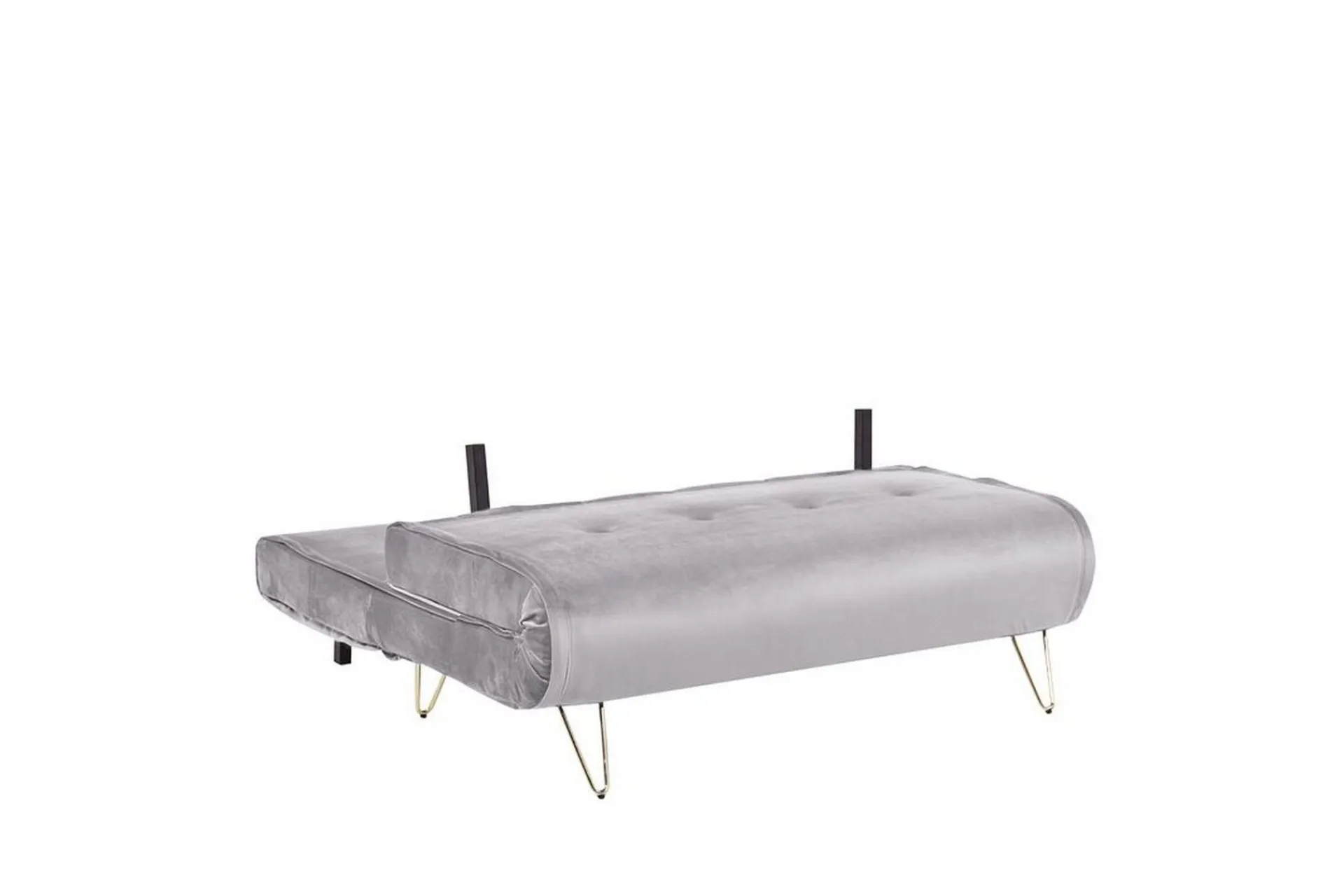 Velour Sofa & Fløyel Sofa|Sovesofaer-Sofa 2-seters Fløyel grå VESTFOLD Grey