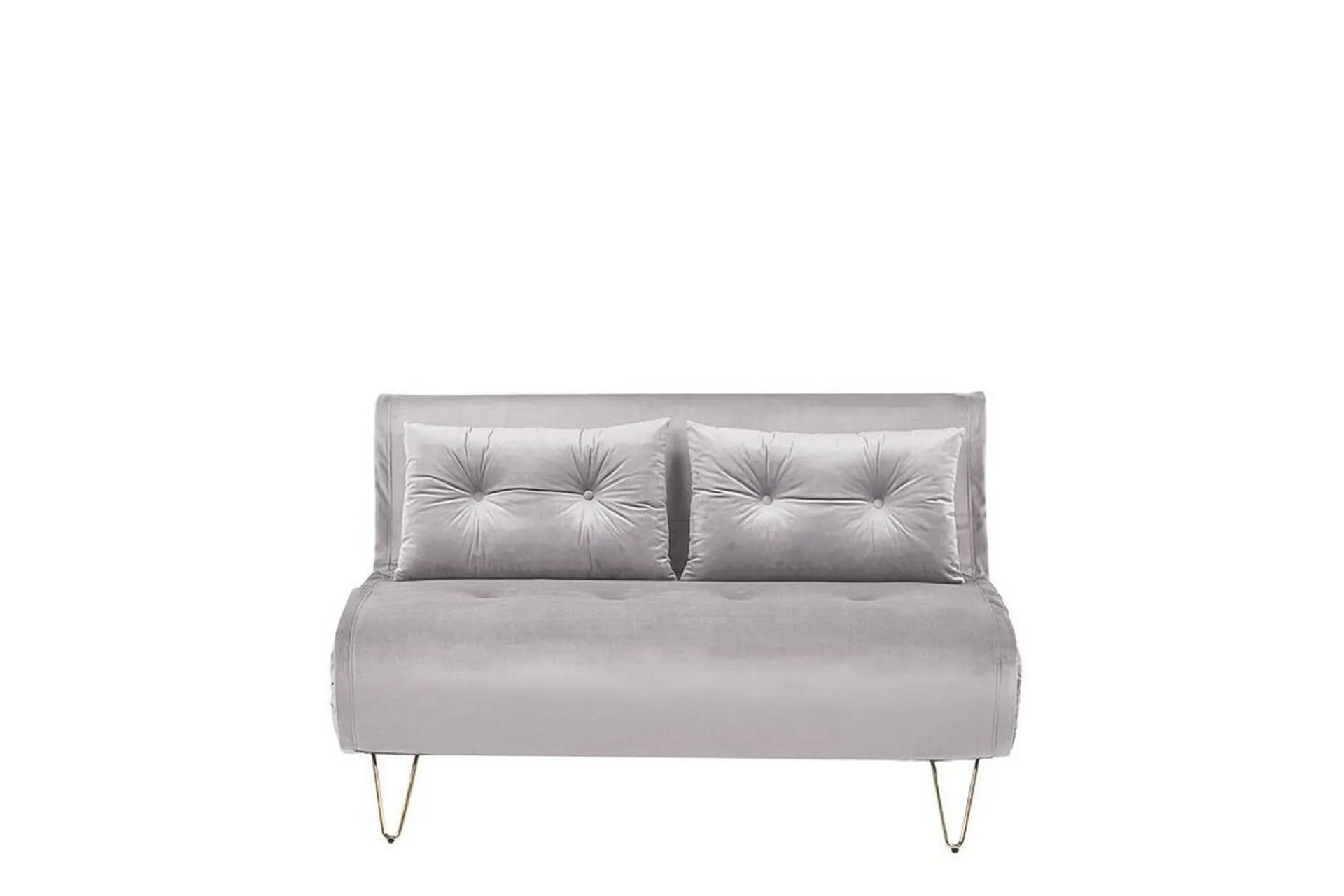 Velour Sofa & Fløyel Sofa|Sovesofaer-Sofa 2-seters Fløyel grå VESTFOLD Grey