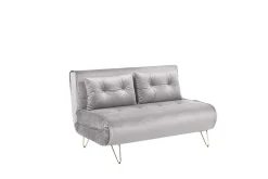 Velour Sofa & Fløyel Sofa|Sovesofaer-Sofa 2-seters Fløyel grå VESTFOLD Grey