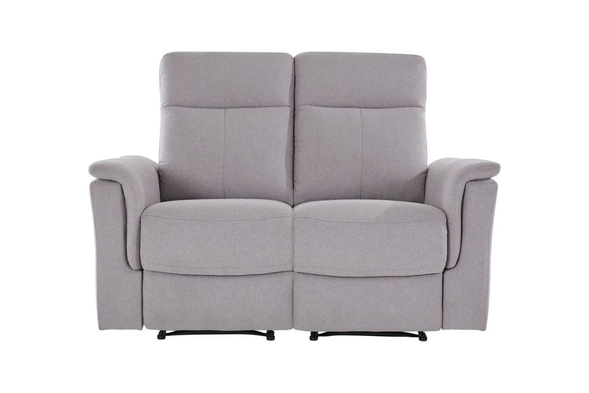Loft24 2 Seter Sofa-Sofa 2-seter Southbrook Lys grå, Stoff/tre/metall, Elektrisk recliner Lysegrå