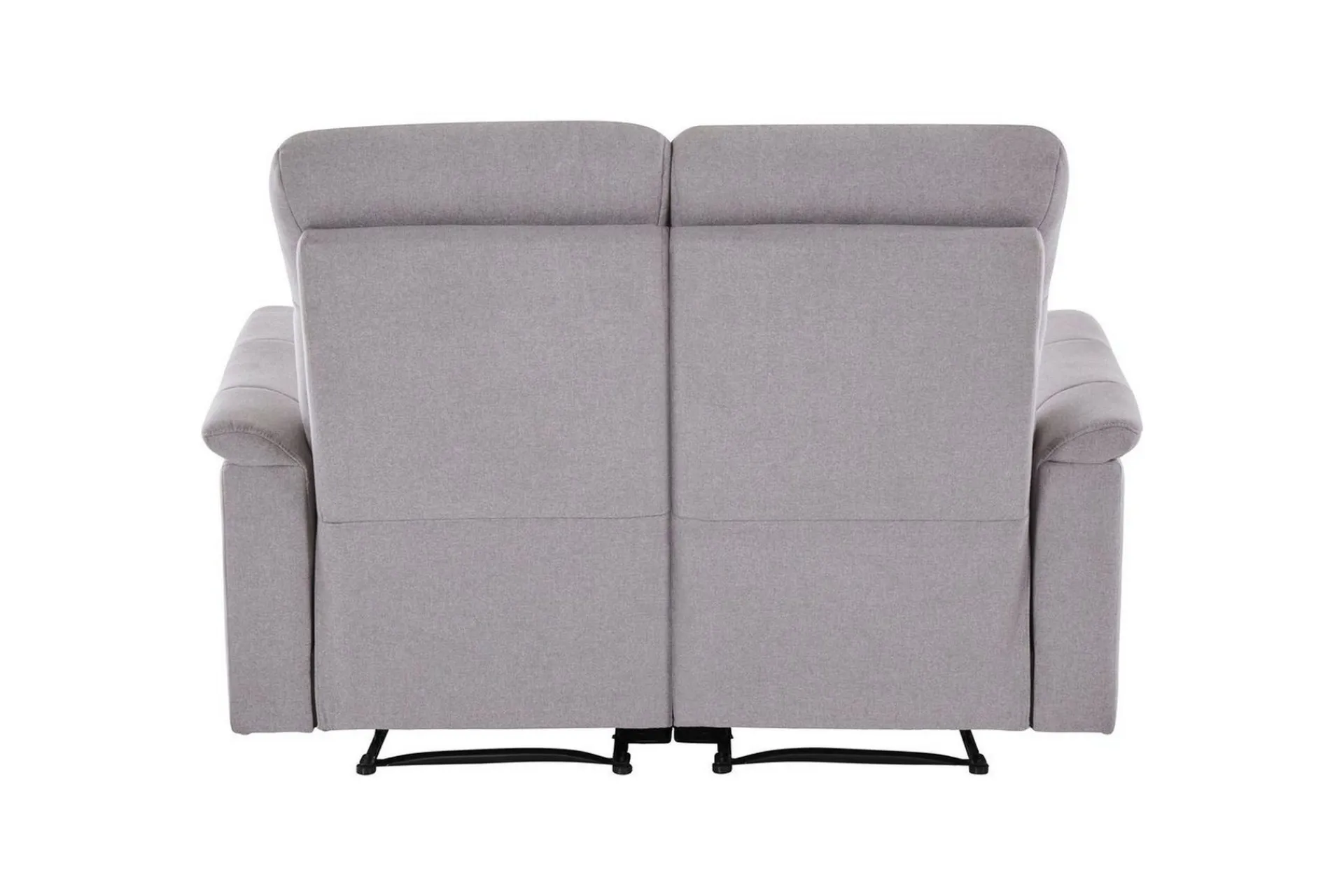Loft24 2 Seter Sofa-Sofa 2-seter Southbrook Lys grå, Stoff/tre/metall, Elektrisk recliner Lysegrå