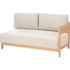 Veranda & Terrasse|Loungesett-Sofa utendørs med bord 2-seter Sampieri Brun/Beige