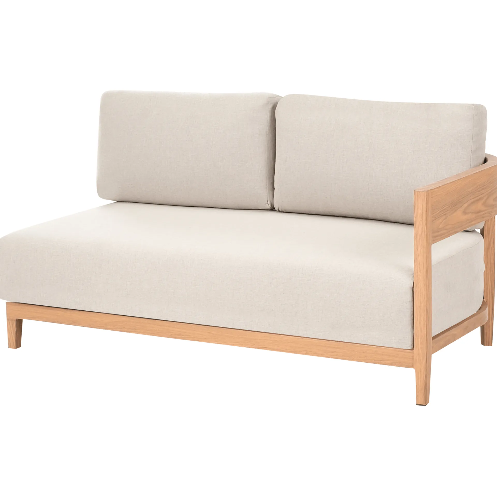 Veranda & Terrasse|Loungesett-Sofa utendørs med bord 2-seter Sampieri Brun/Beige