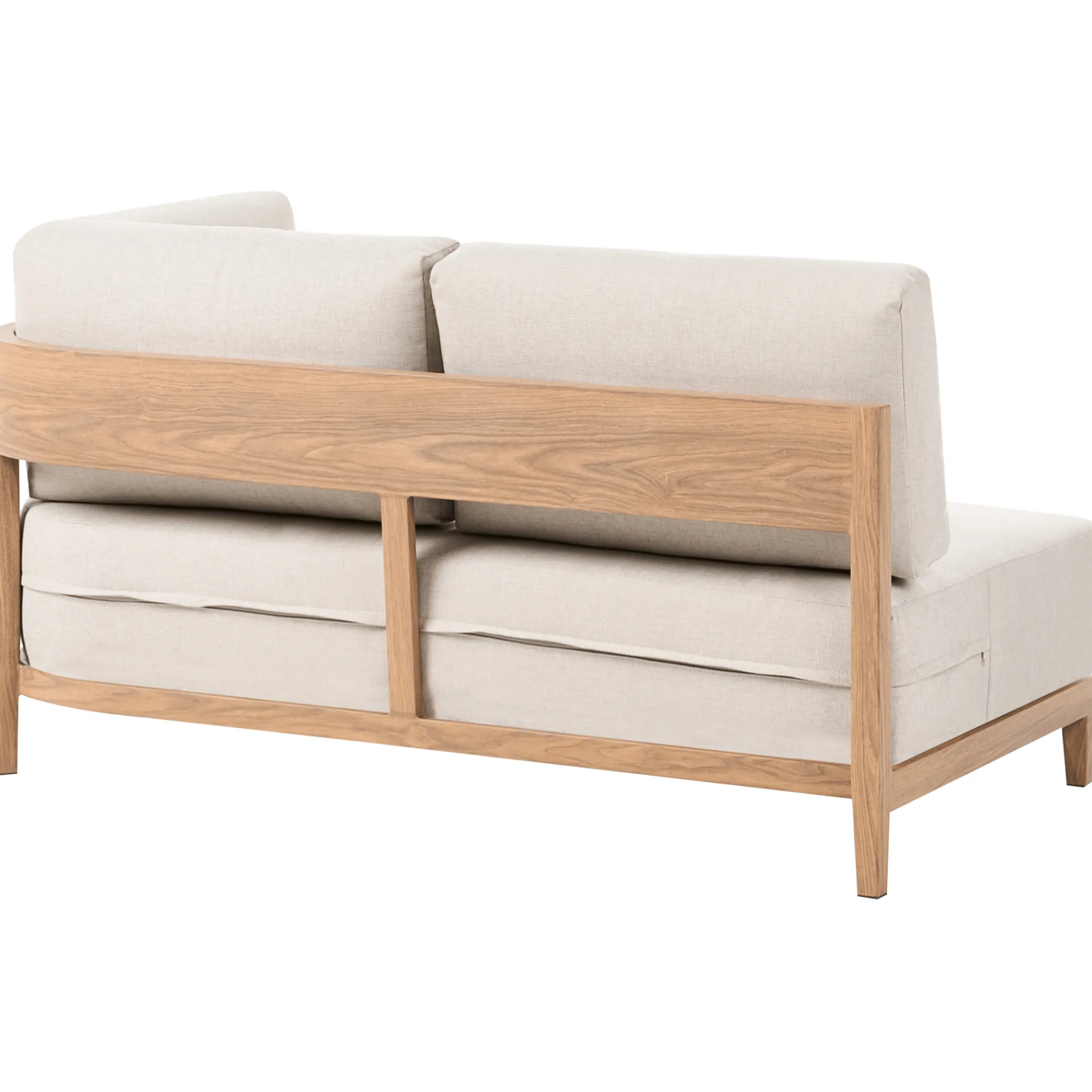 Veranda & Terrasse|Loungesett-Sofa utendørs med bord 2-seter Sampieri Brun/Beige