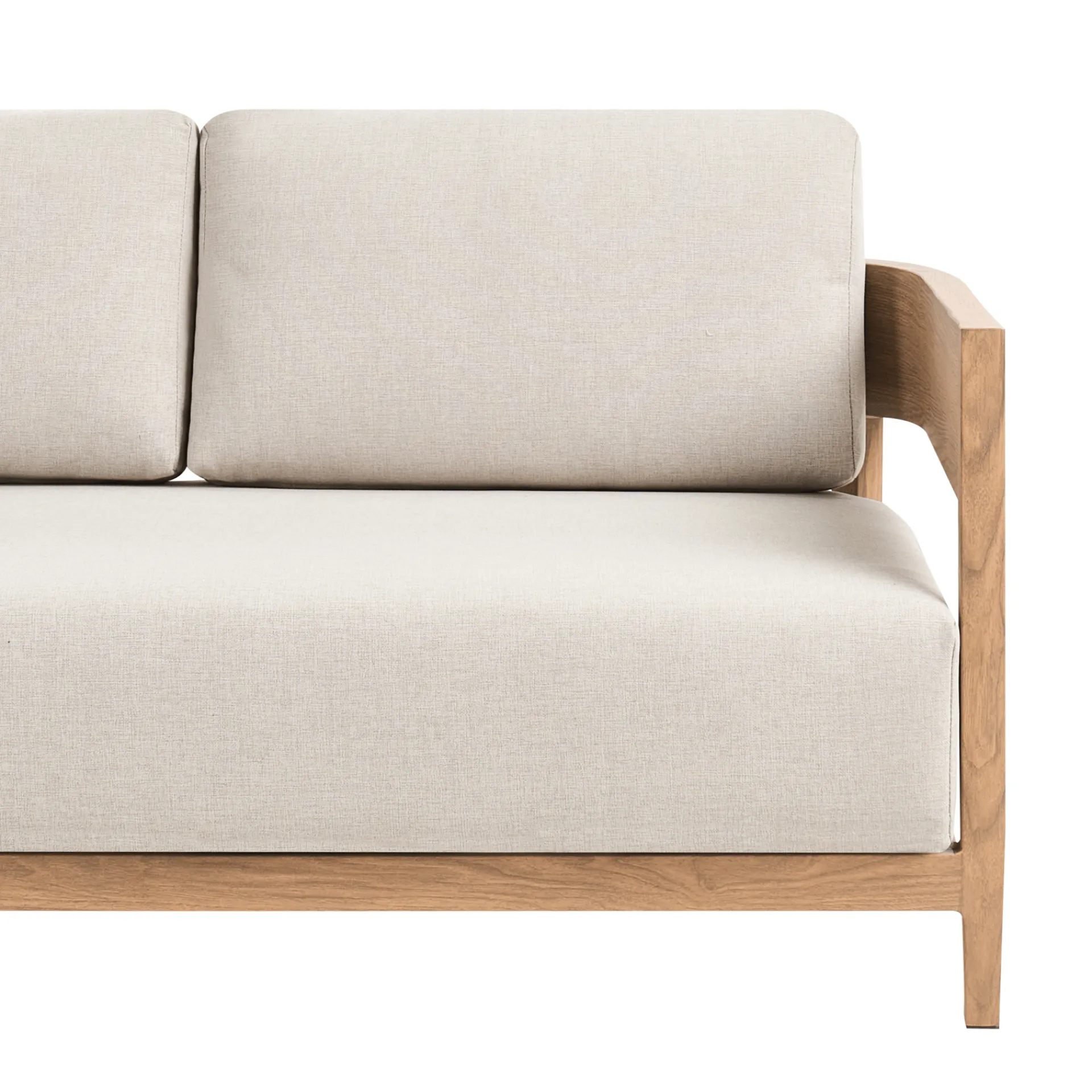 Veranda & Terrasse|Loungesett-Sofa utendørs med bord 2-seter Sampieri Brun/Beige