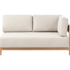 Veranda & Terrasse|Loungesett-Sofa utendørs med bord 2-seter Sampieri Brun/Beige