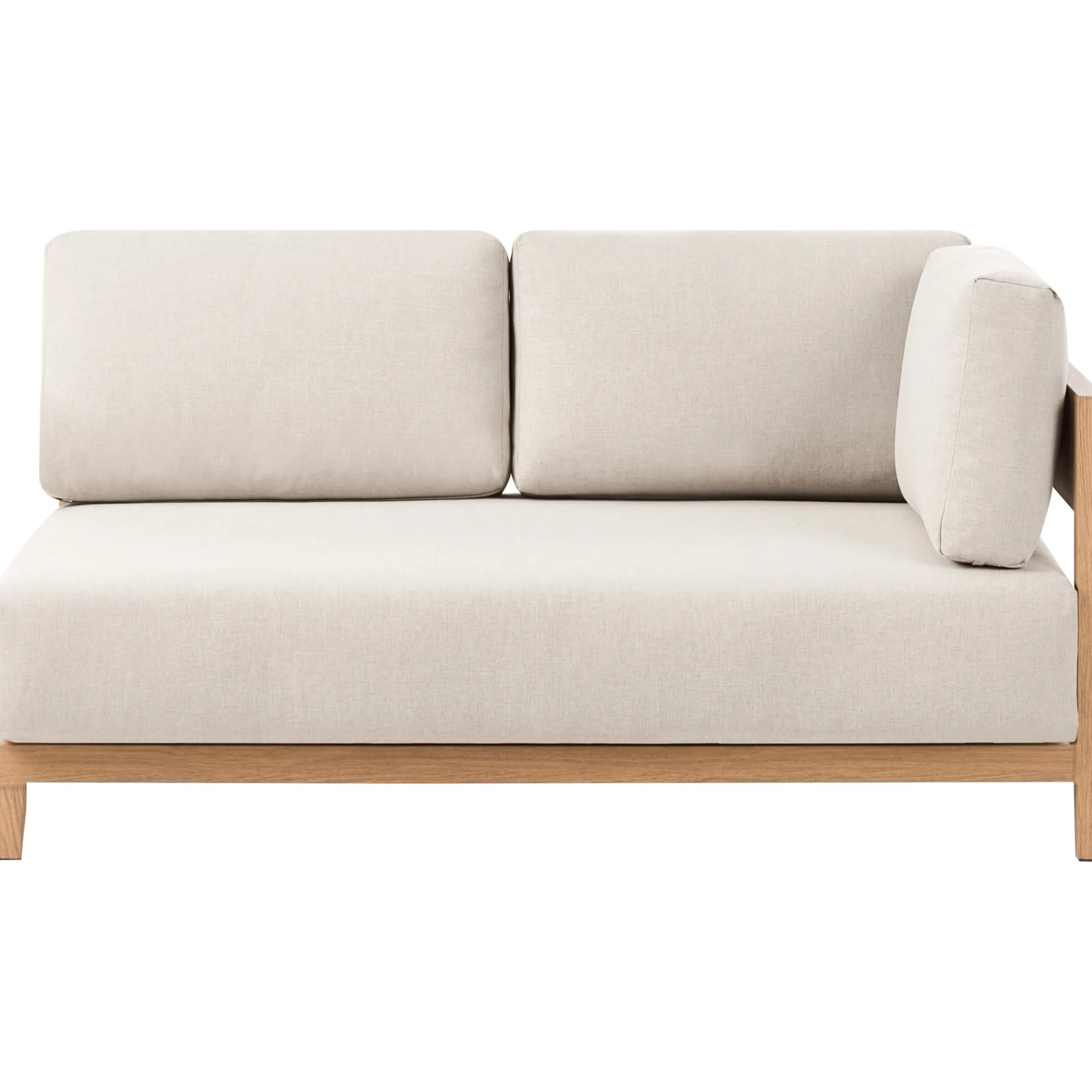 Veranda & Terrasse|Loungesett-Sofa utendørs med bord 2-seter Sampieri Brun/Beige