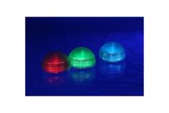 Planet Pool Solcellebelysning Kule Flytende RGB 3 stk