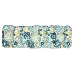 Solstoler-Solstol HOME4YOU Baden-Baden Lys blomstrete pute grønn med lys blomstrete pute