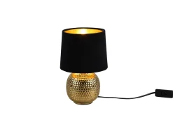 Trio Lighting Bordlampe|Vinduslampe-Sophia Bordlampe Svart/ Gull