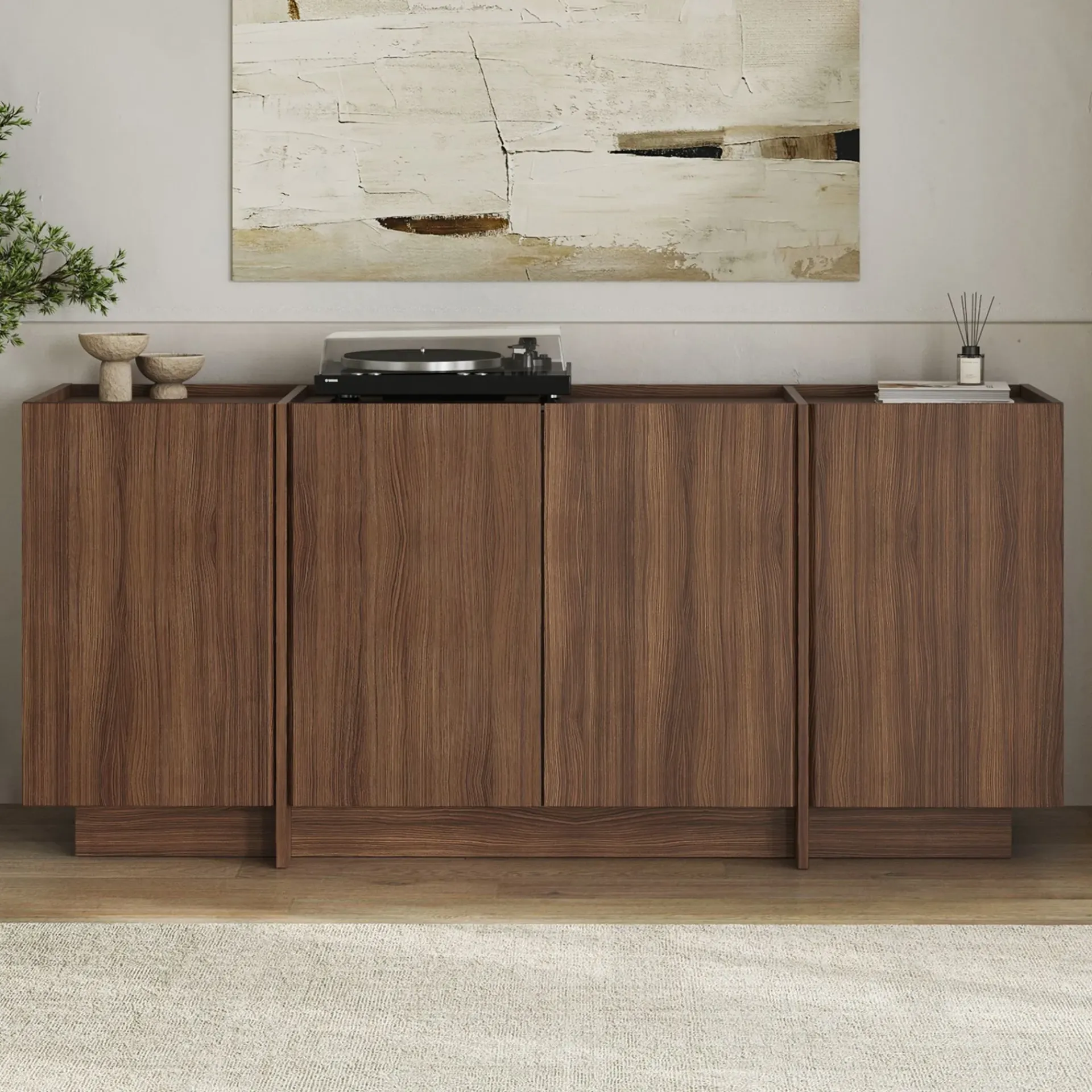 Gangbord|Avlastningsbord-Sorlan Konsollbord 180 cm Milano Walnut