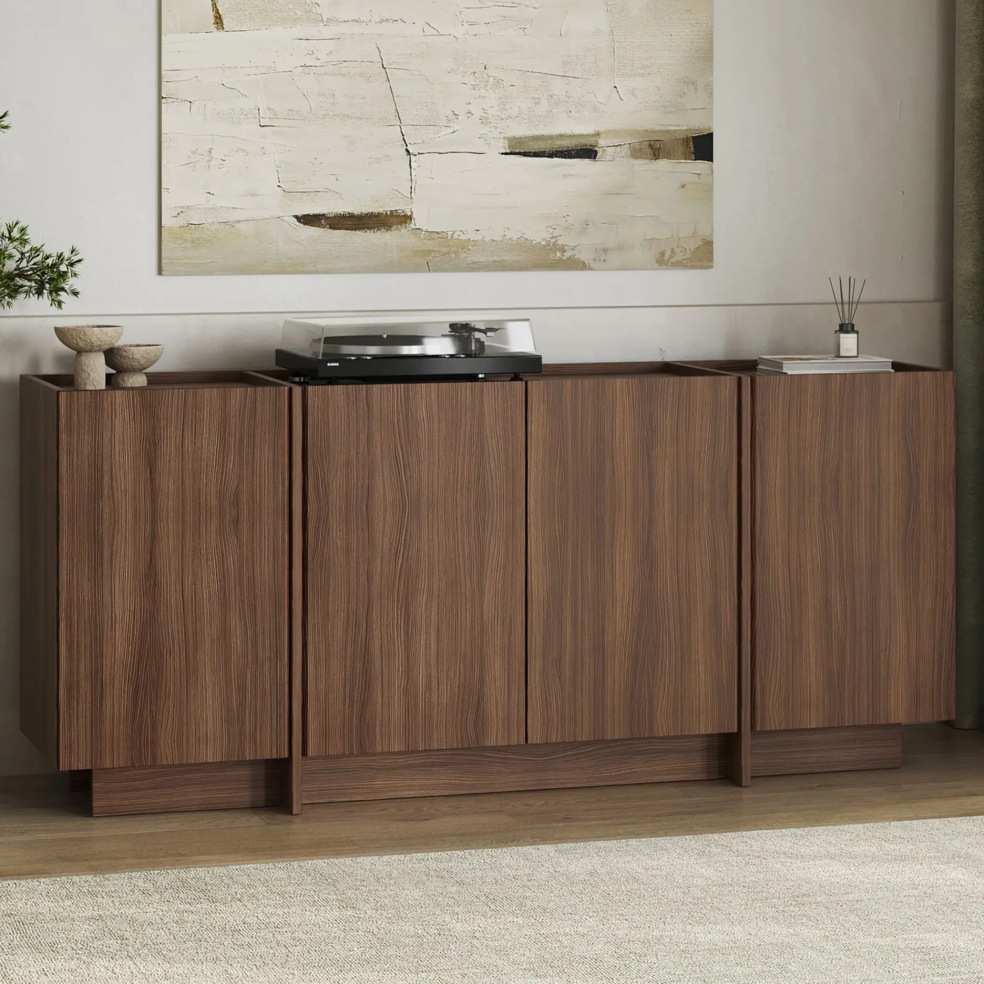 Gangbord|Avlastningsbord-Sorlan Konsollbord 180 cm Milano Walnut
