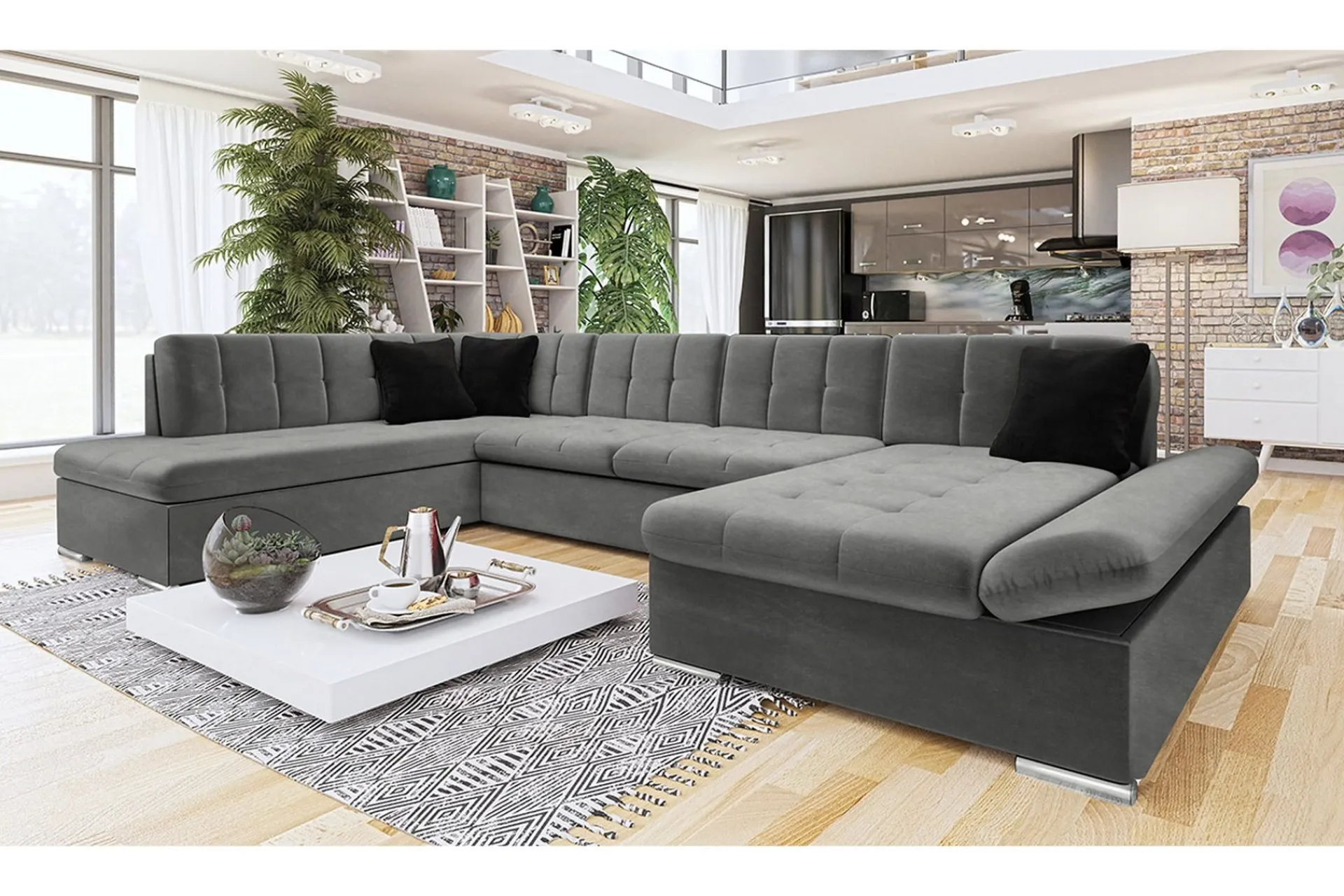 Velour Sofa & Fløyel Sofa-Sorsele Hjørnesofa Høyre Once 10 + Once 12