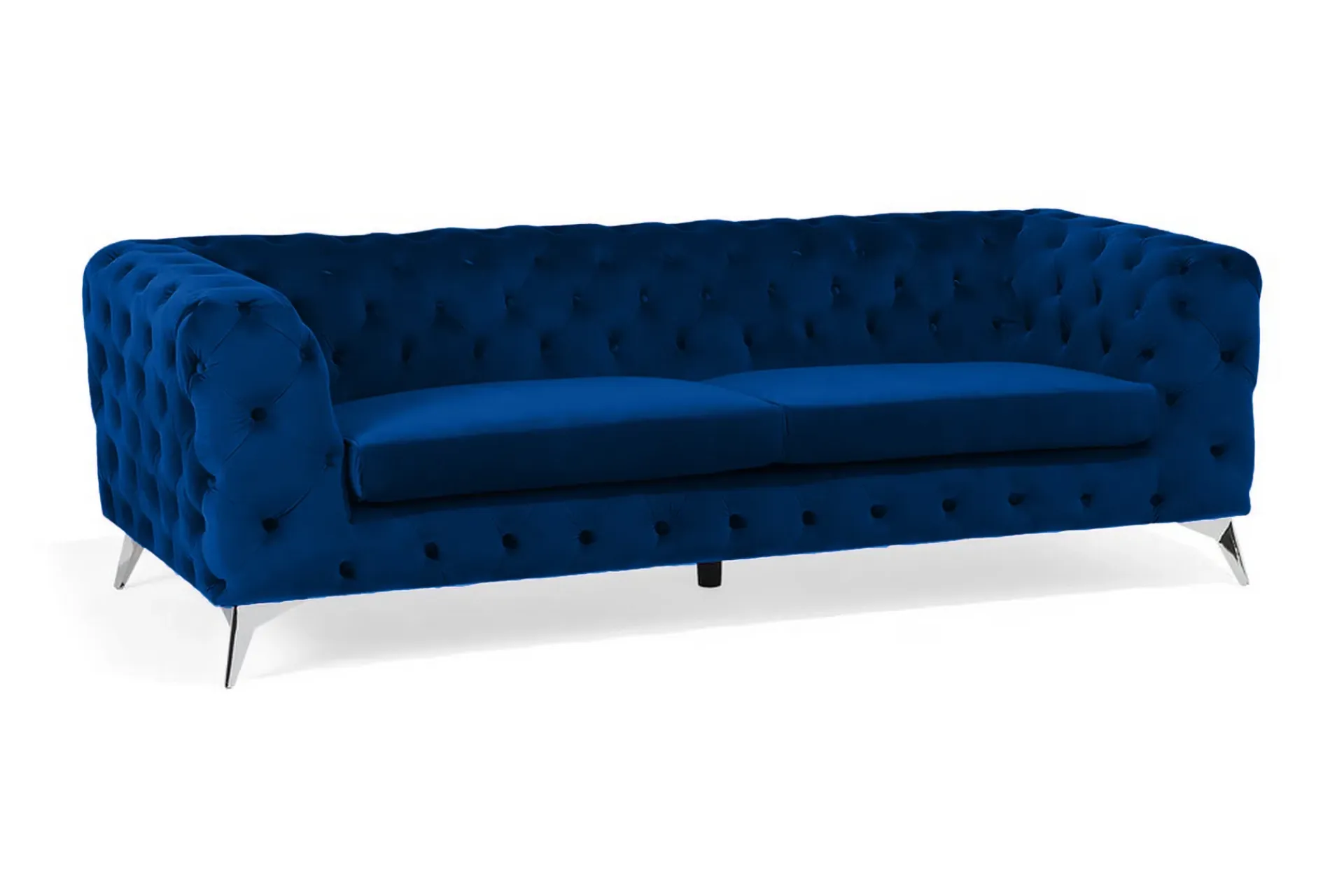Velour Sofa & Fløyel Sofa-Sotra Sofa 2-4 Seter Blå