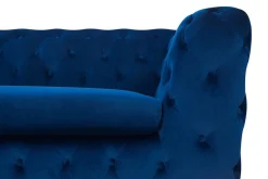 Velour Sofa & Fløyel Sofa-Sotra Sofa 2-4 Seter Blå