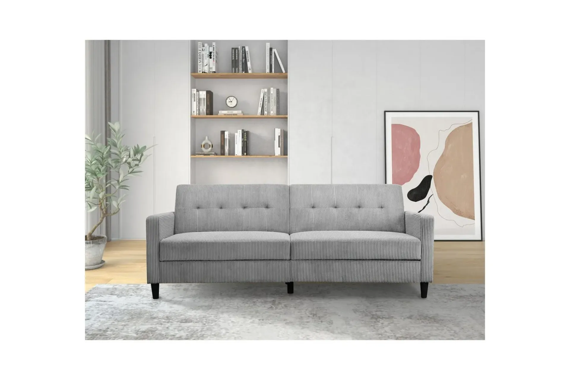 Loft24 Sovesofaer-Sovesofa Hartford II 203x83x82 cm, Grå Grey