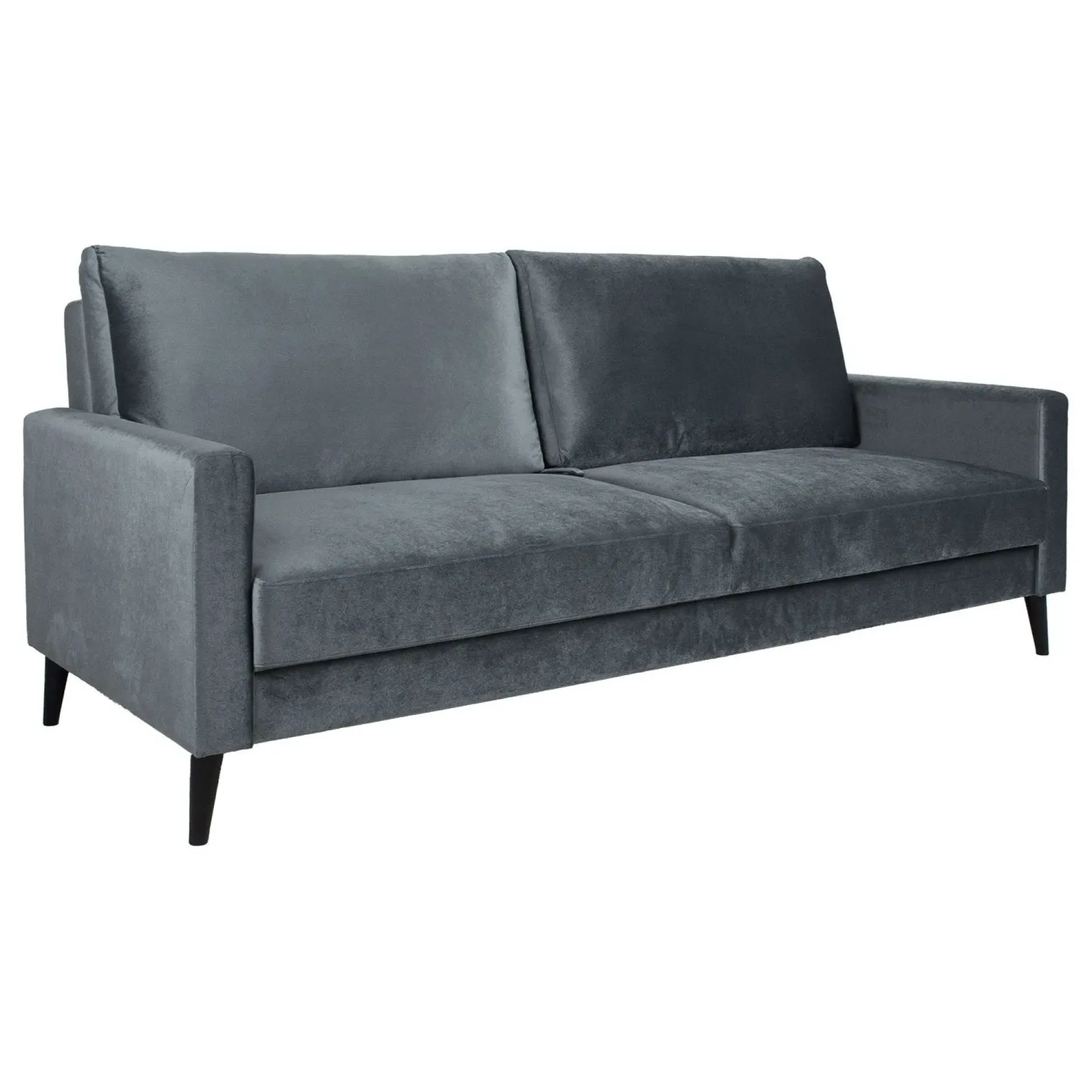 Velour Sofa & Fløyel Sofa-Sovesofa HOME4YOU Anna med oppbevaringsboks fløyel grå