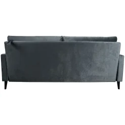 Velour Sofa & Fløyel Sofa-Sovesofa HOME4YOU Anna med oppbevaringsboks fløyel grå