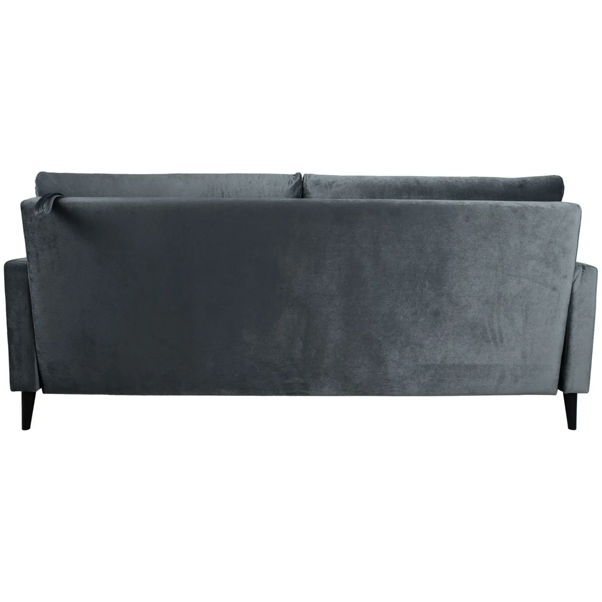 Velour Sofa & Fløyel Sofa-Sovesofa HOME4YOU Anna med oppbevaringsboks fløyel grå
