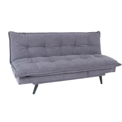 Velour Sofa & Fløyel Sofa-Sovesofa HOME4YOU Spry 193x92x89 cm grå