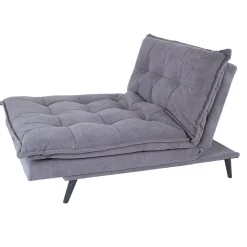 Velour Sofa & Fløyel Sofa-Sovesofa HOME4YOU Spry 193x92x89 cm grå