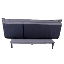 Velour Sofa & Fløyel Sofa-Sovesofa HOME4YOU Spry 193x92x89 cm grå