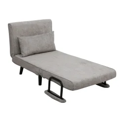 Lenestoler-Sovesofa-lenestol HOME4YOU Hannes 76,5x84x81 cm grå