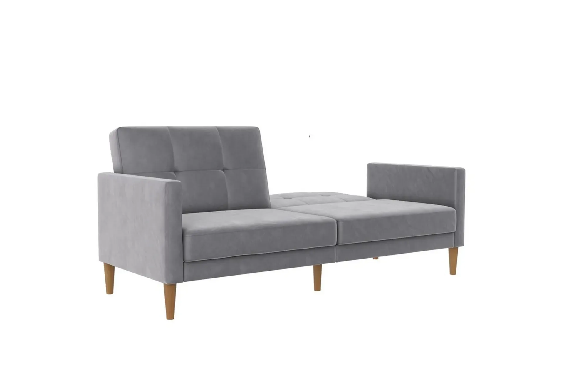 Loft24 Sovesofaer-Sovesofa Lilly Lys grå, Fløyel Lysegrå