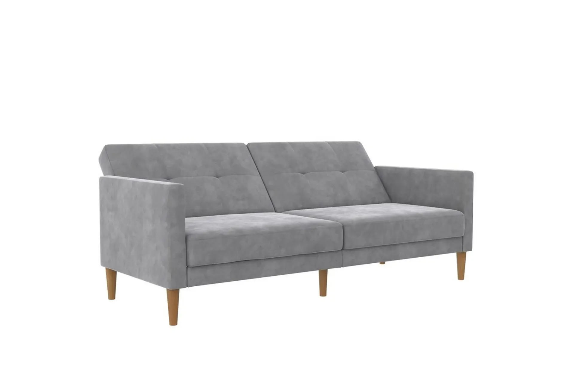 Loft24 Sovesofaer-Sovesofa Lilly Lys grå, Fløyel Lysegrå