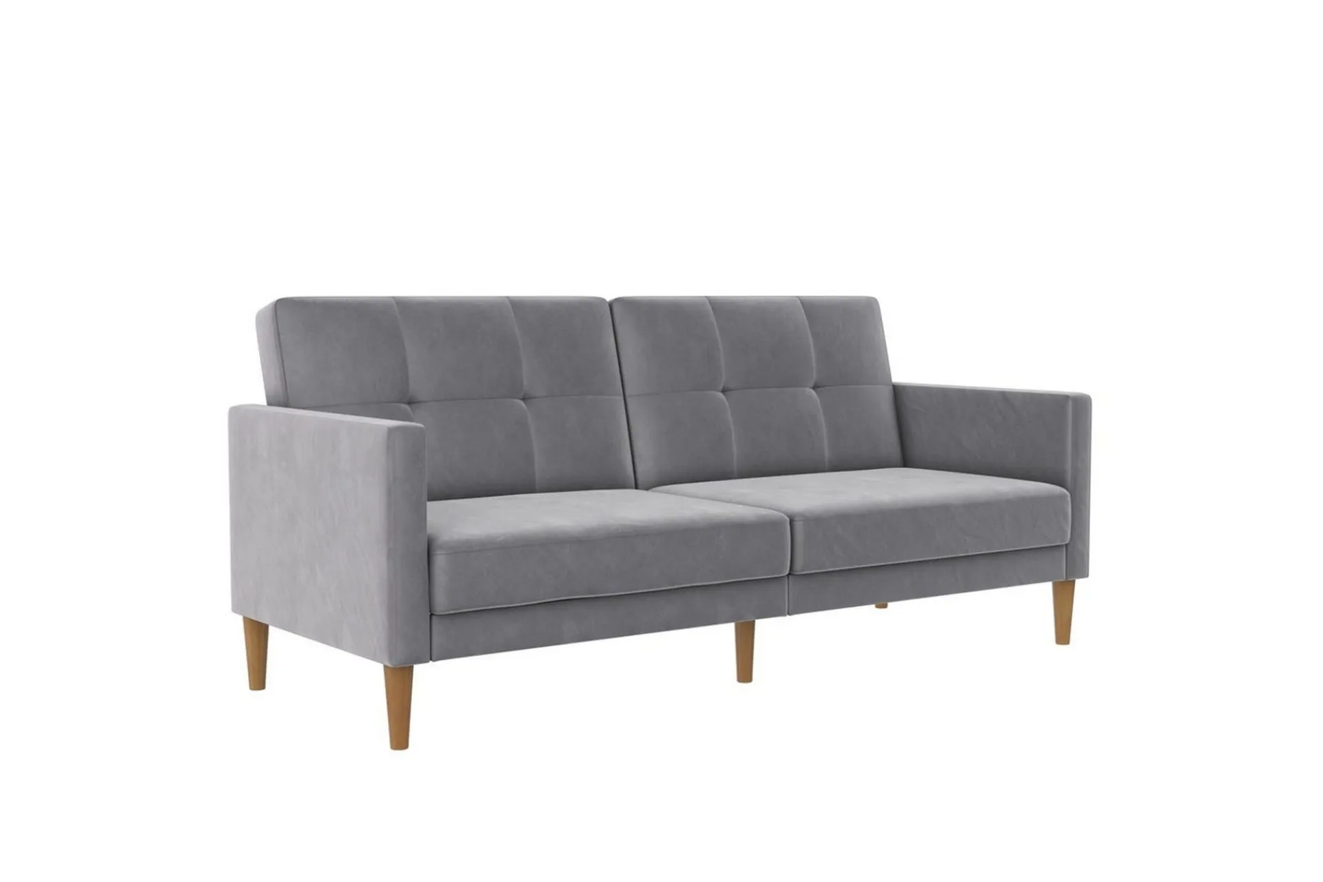 Loft24 Sovesofaer-Sovesofa Lilly Lys grå, Fløyel Lysegrå
