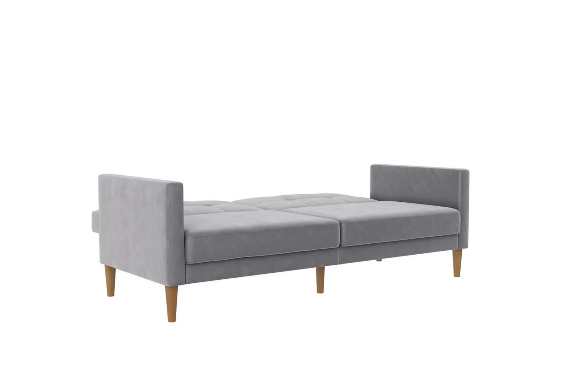 Loft24 Sovesofaer-Sovesofa Lilly Lys grå, Fløyel Lysegrå