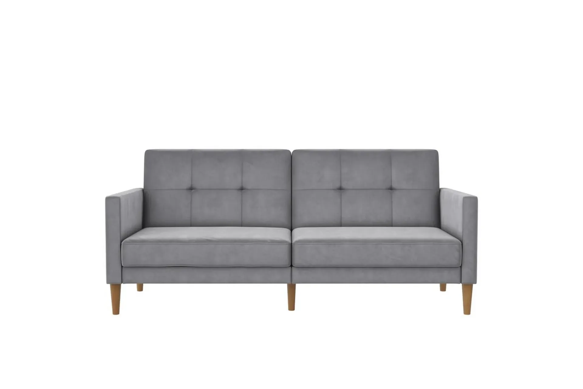 Loft24 Sovesofaer-Sovesofa Lilly Lys grå, Fløyel Lysegrå