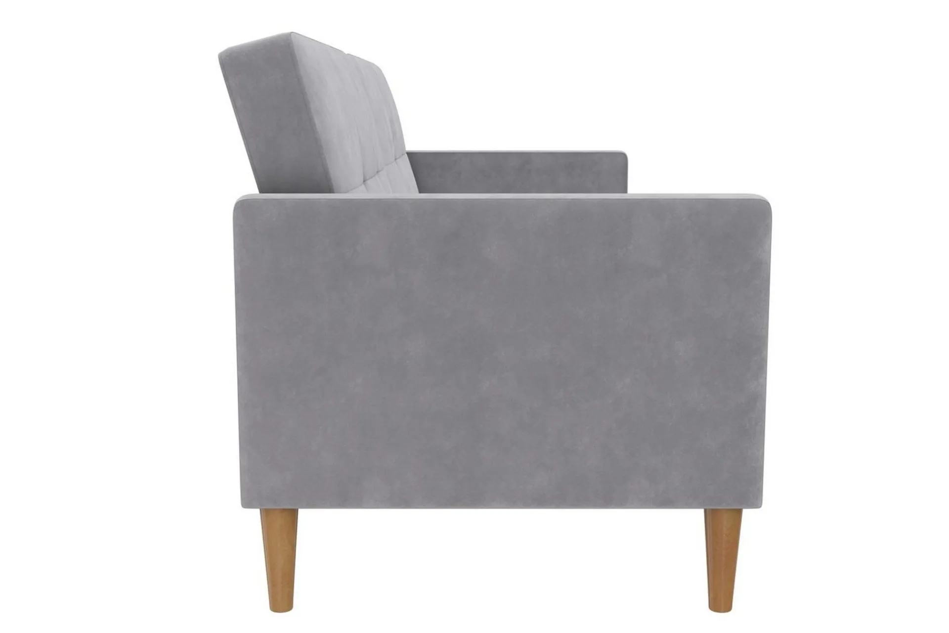 Loft24 Sovesofaer-Sovesofa Lilly Lys grå, Fløyel Lysegrå