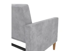 Loft24 Sovesofaer-Sovesofa Lilly Lys grå, Fløyel Lysegrå