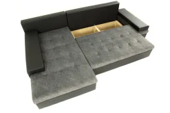 Velour Sofa & Fløyel Sofa-Sovesofa med divan Once 1 + Met 4