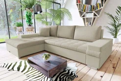 Velour Sofa & Fløyel Sofa-Sovesofa med divan Once 1 + Met 4