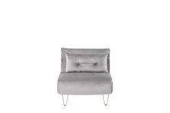 Velour Sofa & Fløyel Sofa-Sovesofa 1-seters Fløyel grå VESTFOLD Grey