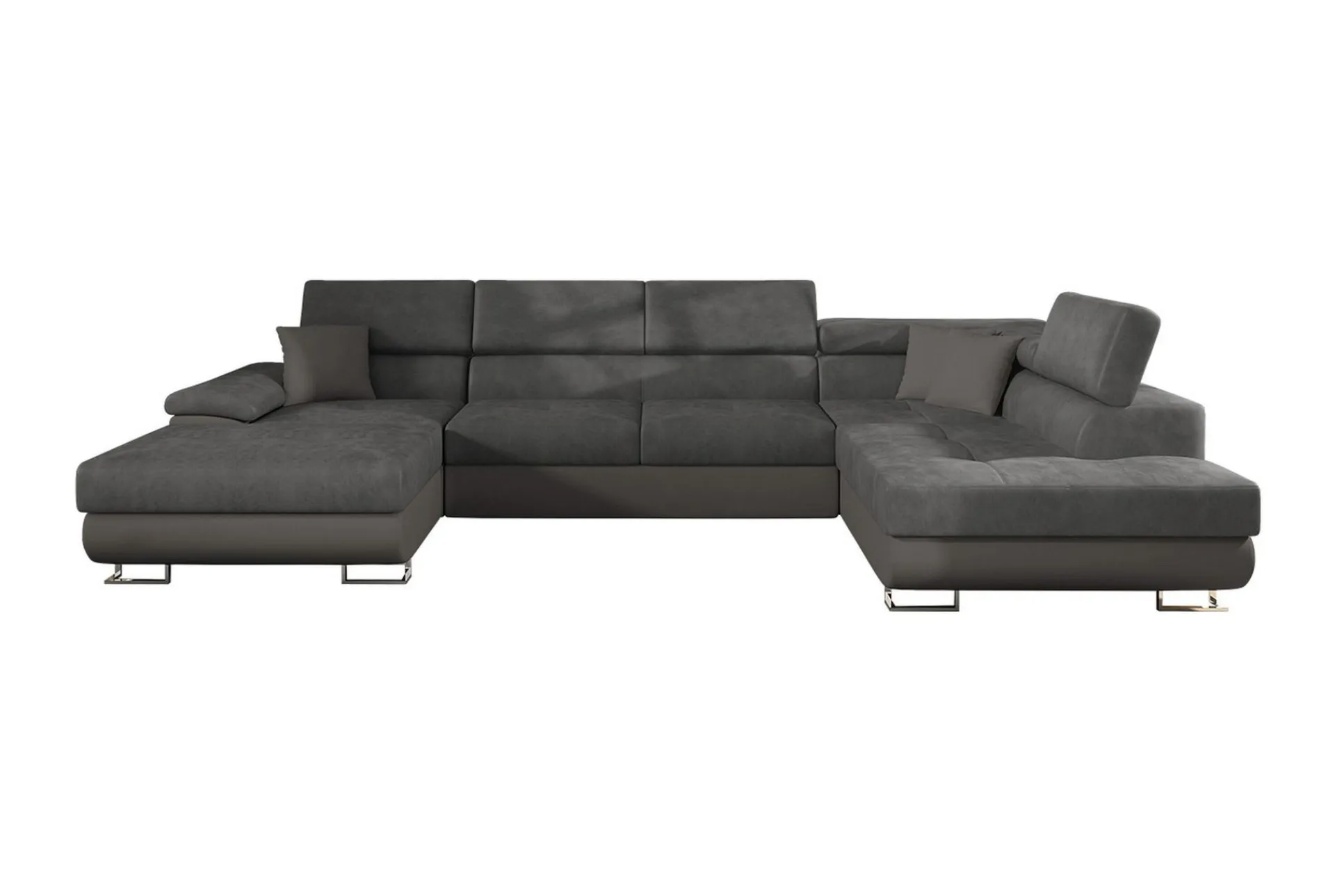 Sovesofa 4-seters U-formet 345x202 cm Høyre