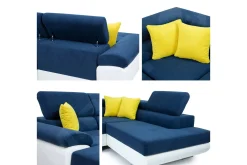 Sovesofa 4-seters U-formet 345x202 cm Høyre