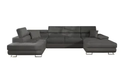 Sovesofa 4-seters U-formet 345x202 cm Venstre