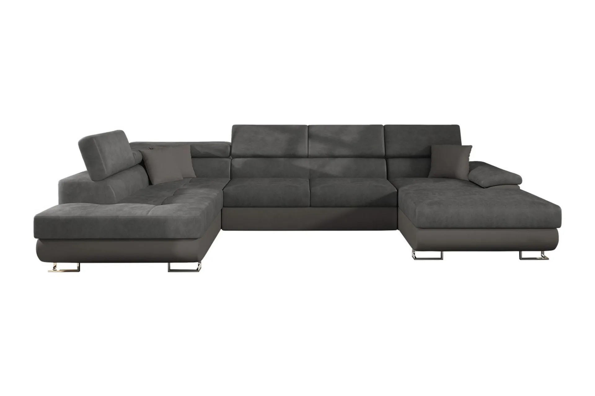 Sovesofa 4-seters U-formet 345x202 cm Venstre
