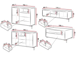 Møbelsett Til Stue-Sovren Møbelsett for stue Brun
