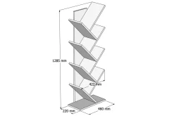 Bokhylle-Spearin Bokhylle 46 cm Valnöt